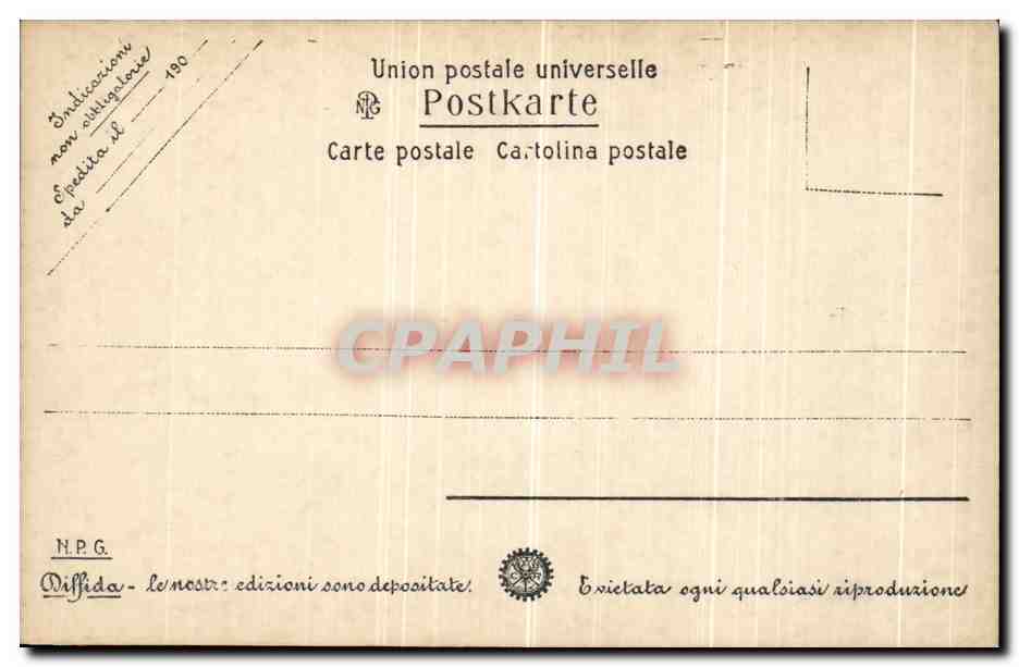 CPA Venezia Facciata dell Ospedale Civille — Rückseite