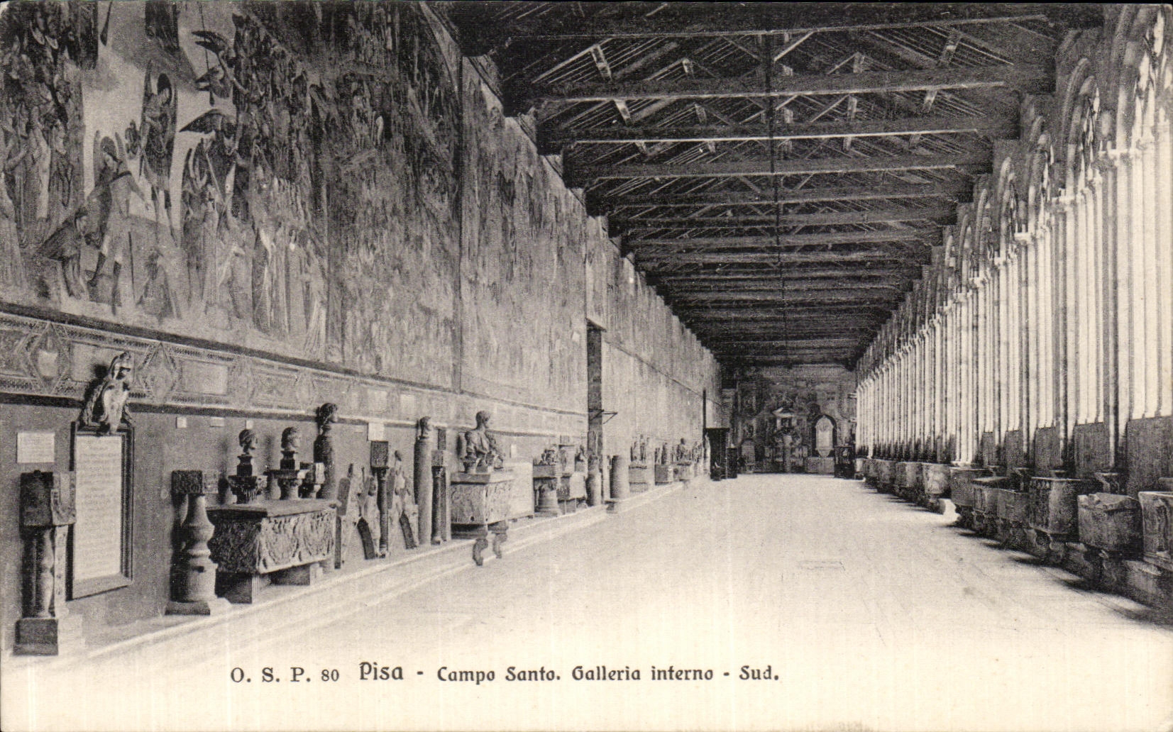 CPA Pisa Campo santo oalleria interno Sud