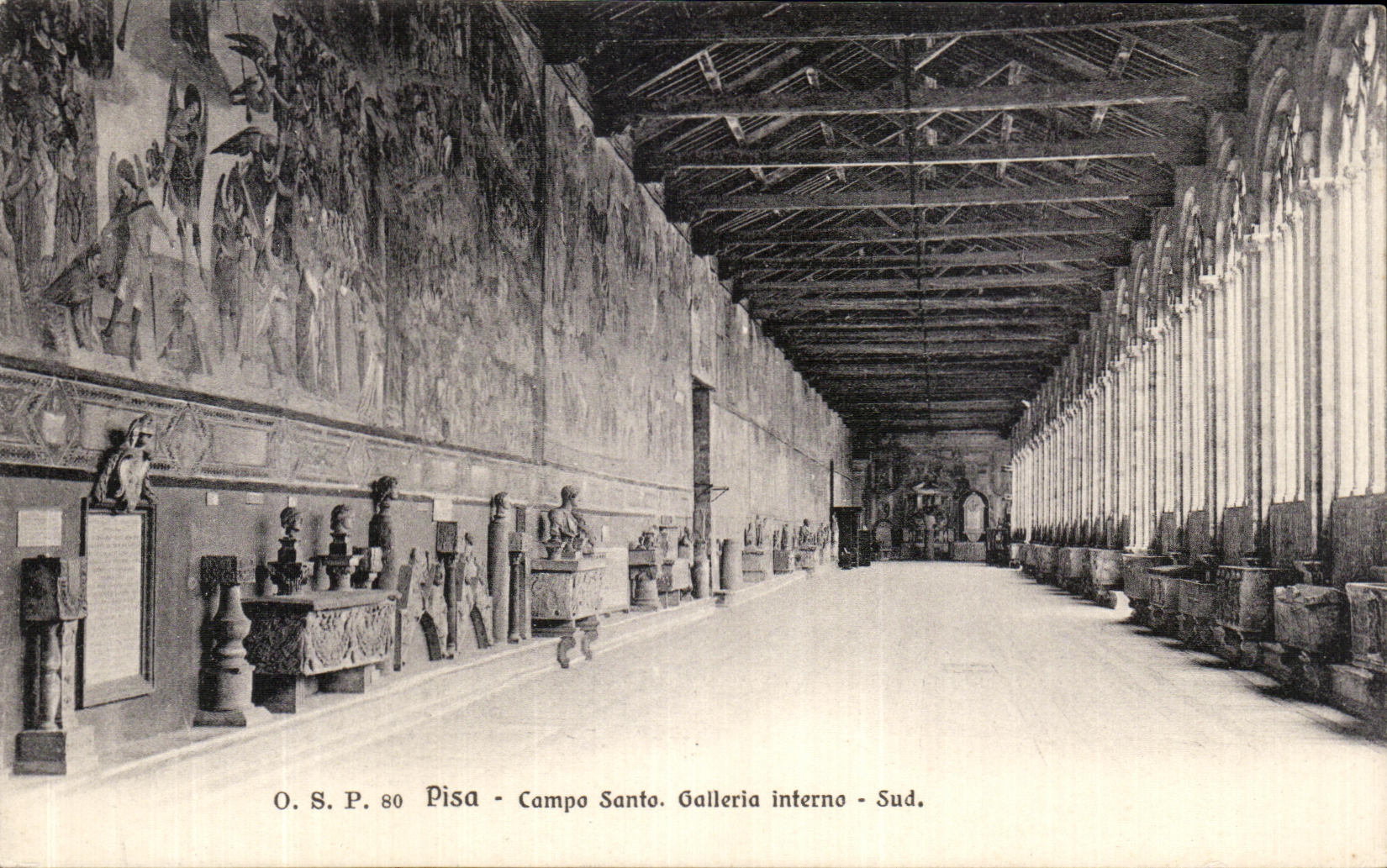 CPA Pisa Camp Santo Oalleria Interno Sud