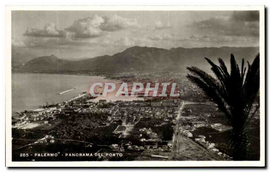 CPA Mondello Panorama Del Porto