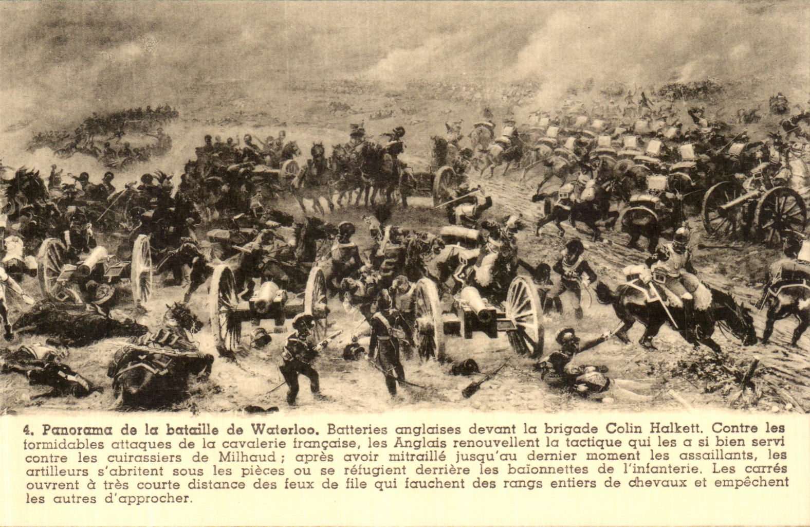 Bataille de Waterloo — Panorama de la bataille — P.I.B., Bruxelles