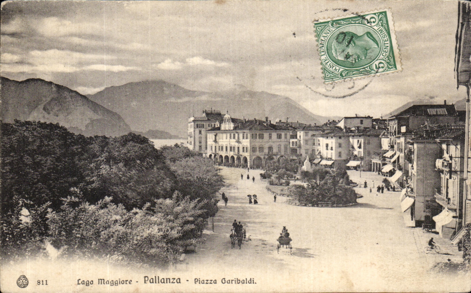 CPA Lago Maggiore Pallanza Piazza Garibaldi