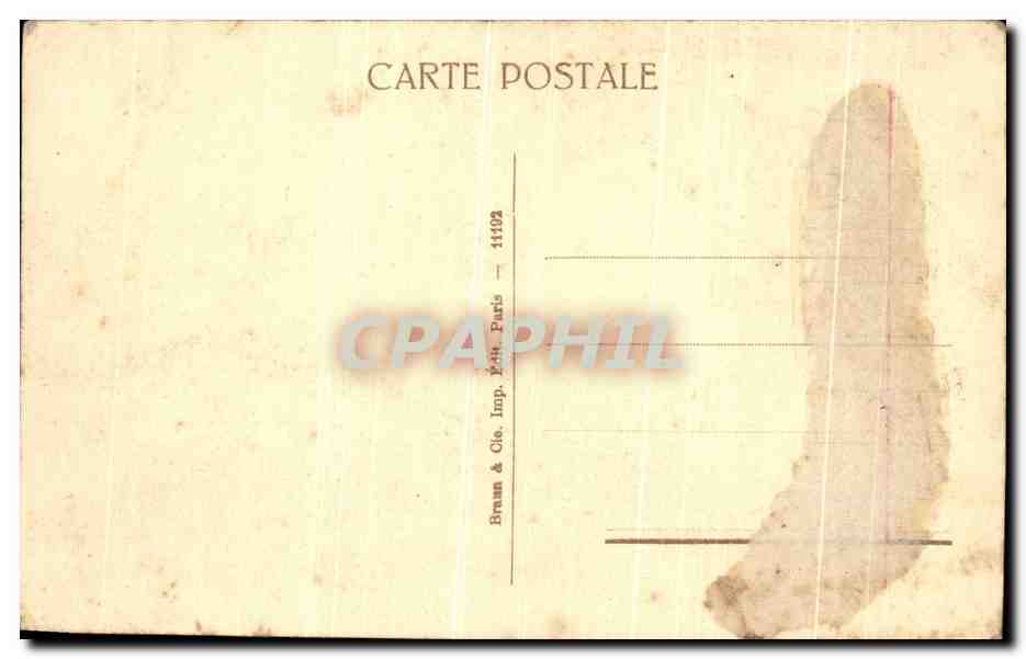 Vintage Postcard The Wedding at Cana Louvre Museum Paris — Back