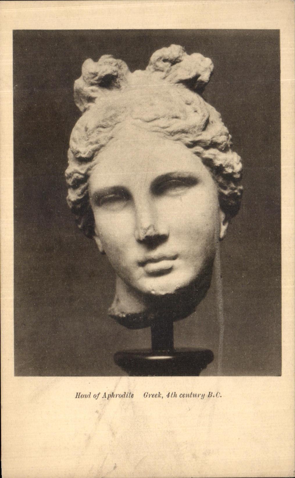 Tête d'Aphrodite — Grèce, IVe siècle av. J.-C. — Museum of Fine Arts, Boston