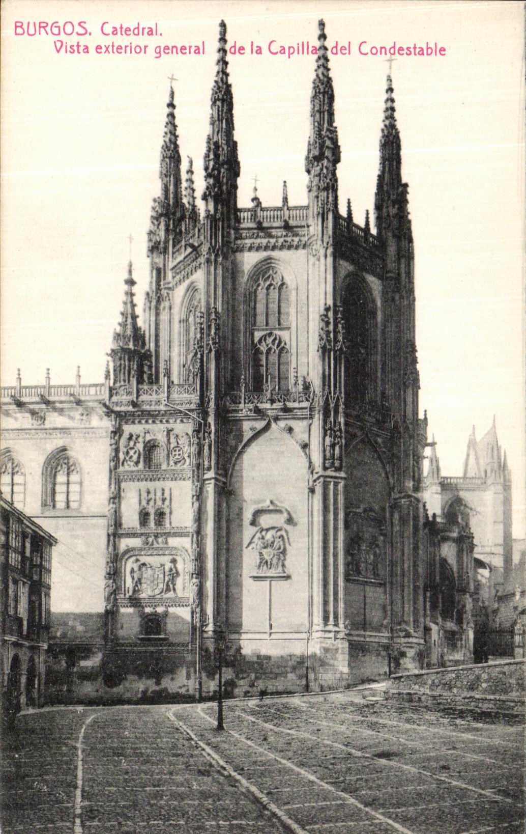 CPA Burgos Catedral Vista exterior general de la Capiae del Condestable