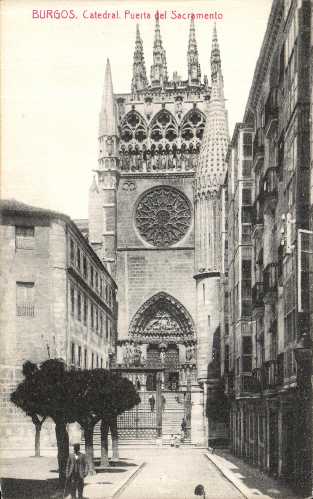 CPA Burgos Catedral Puerta del Sacramento