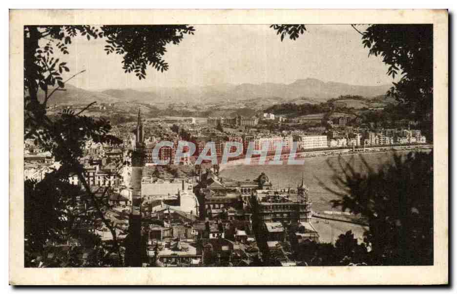 CPA San Sebastian Vista desde el Monte Urgull