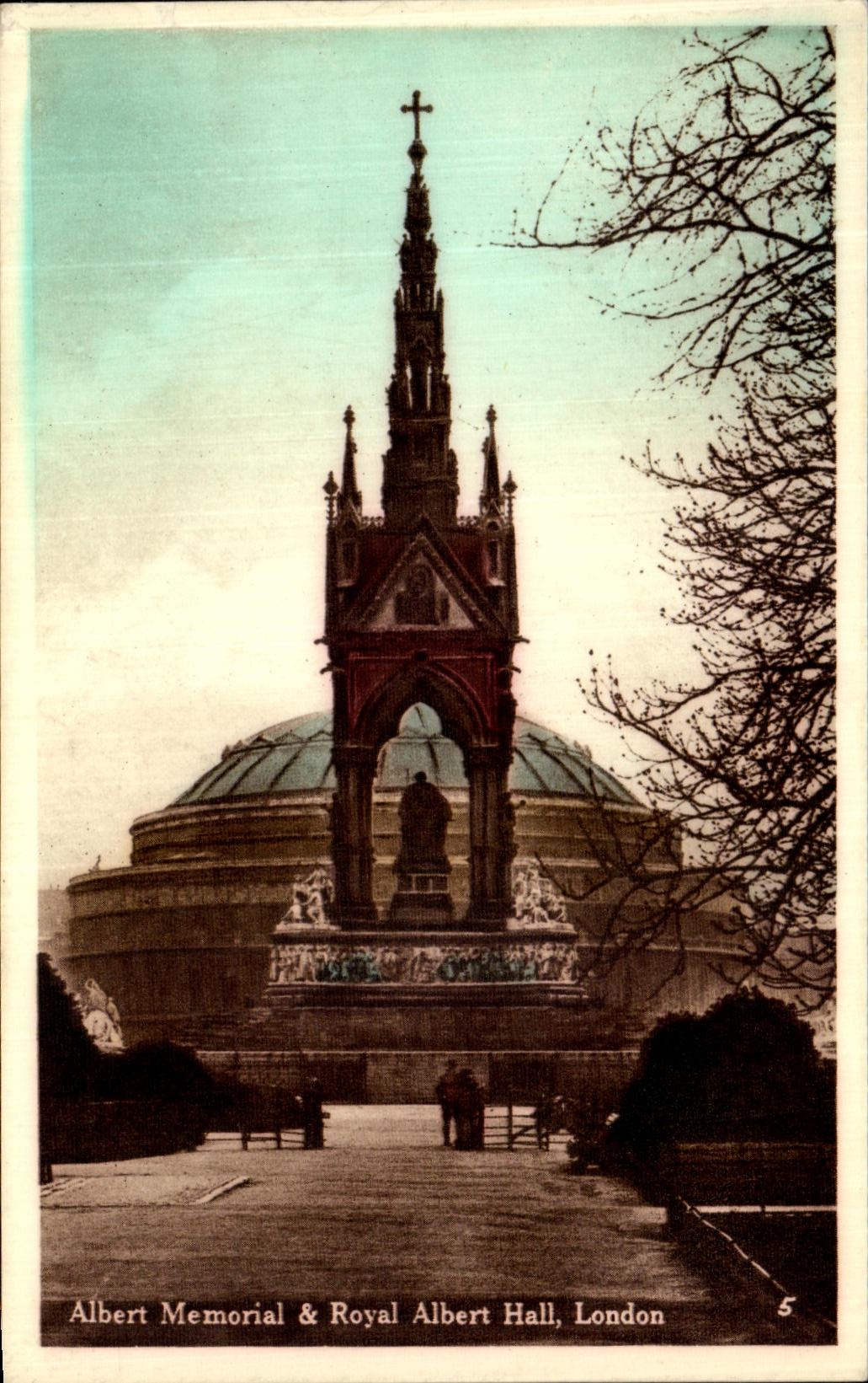 CPA Albert Memorial Royal Albert Hall London