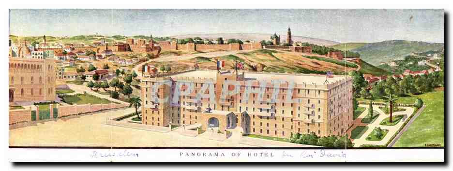 Carte depliante Panorama of Hotel du roi David