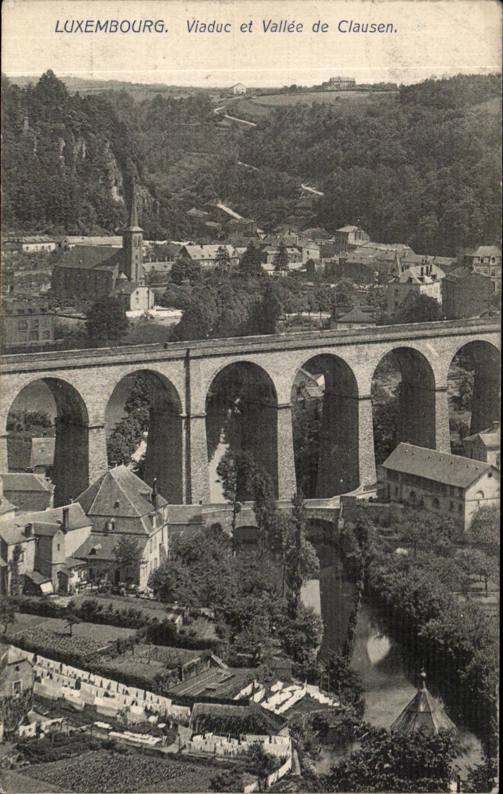 CPA Luxembourg Viaduc et Vallee de Clausen