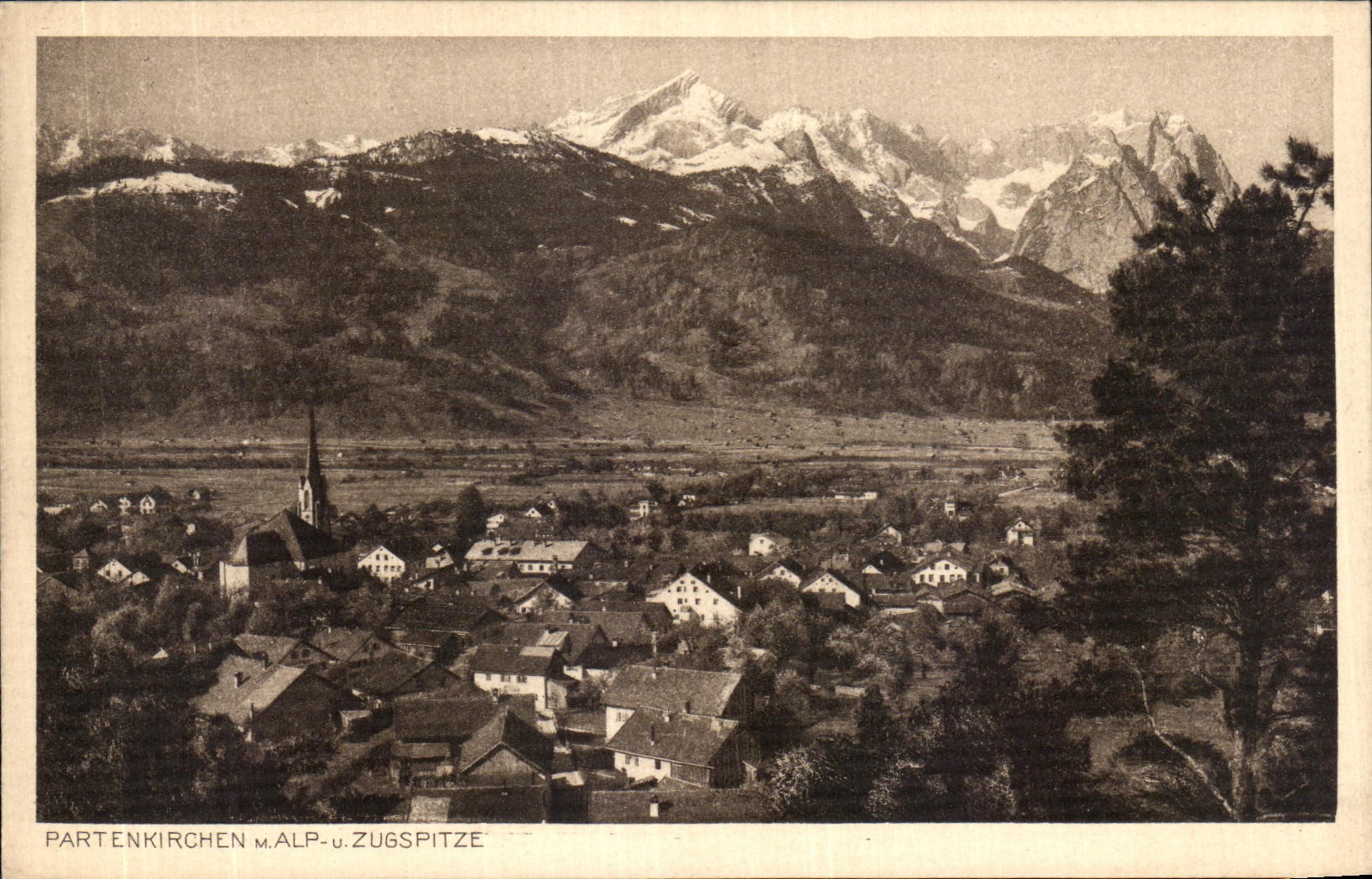 CPA Partenkirchen M Alp U Azugspitze