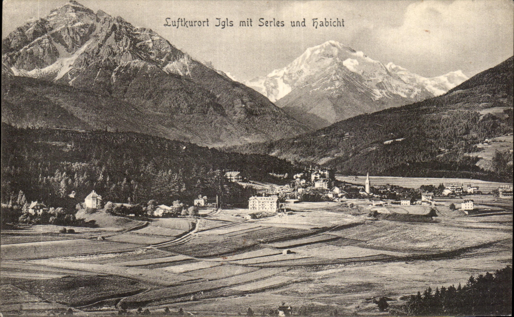 CPA Luftkurort jgls mit Serles und Habicht 