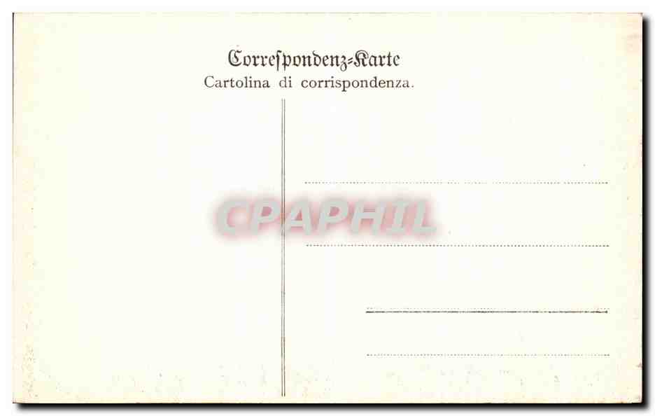 CPA Alla Stanga Sulla Strada Di Lavarone — Rückseite