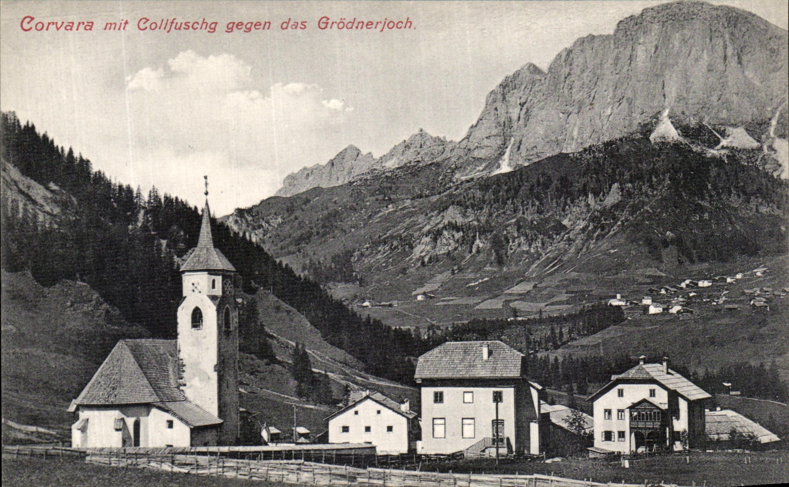 CPA Corvara Mit Colifushing gegen das Grodnerjoch 