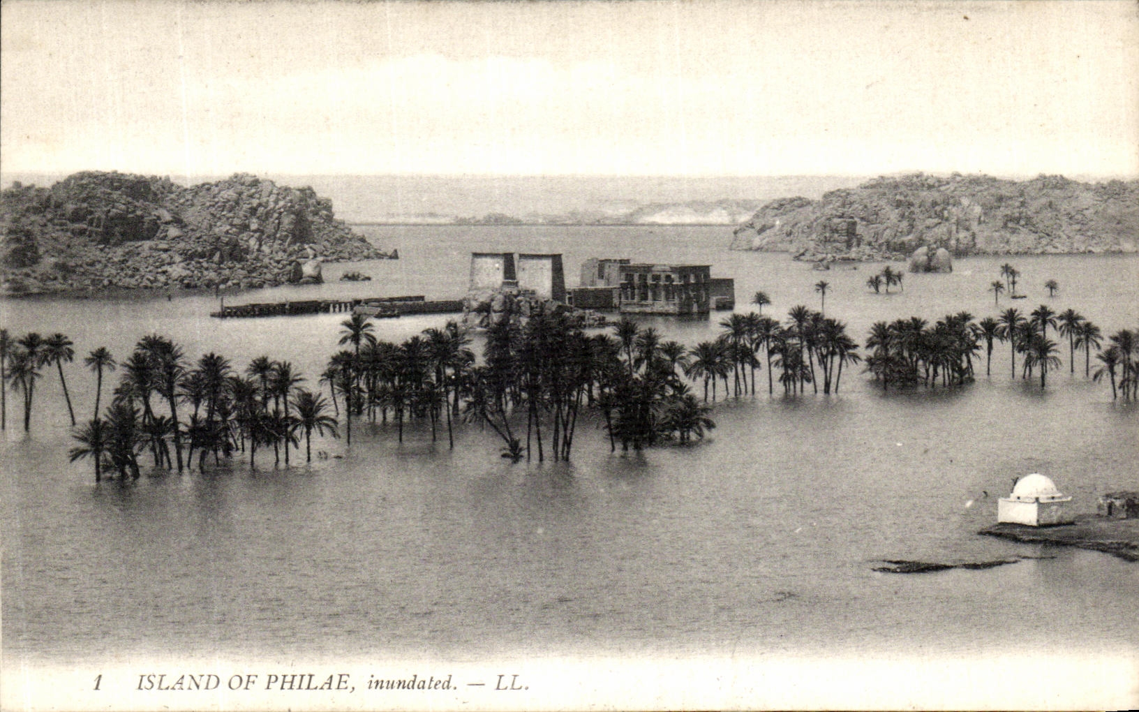 CPA Island Of Philae Inundated Egypte