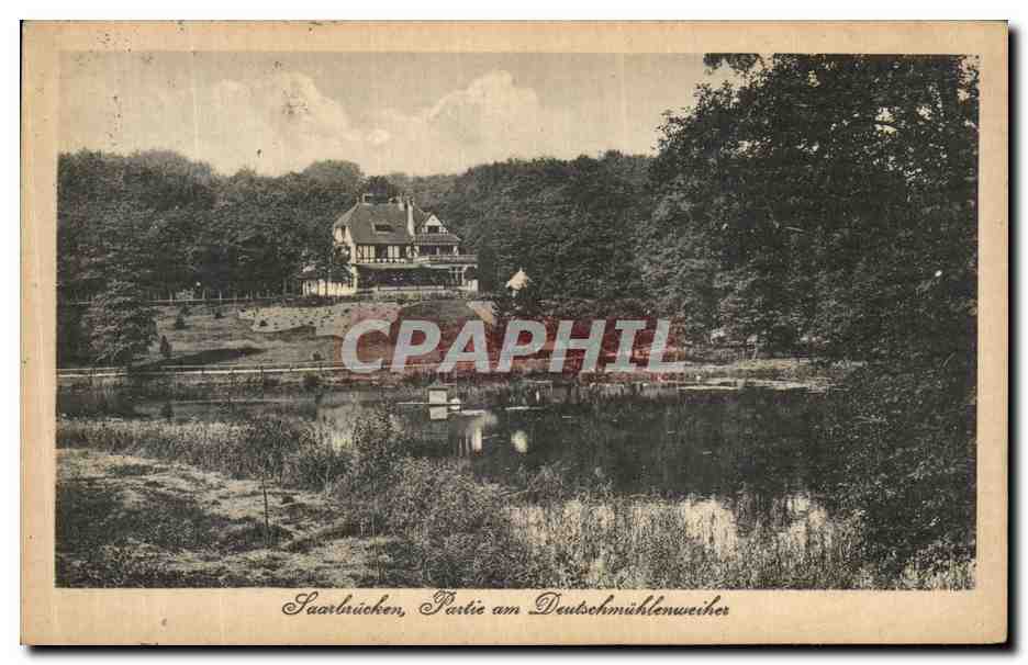 CPA Saarbrucken Parlie am Deutschmuhleweiher