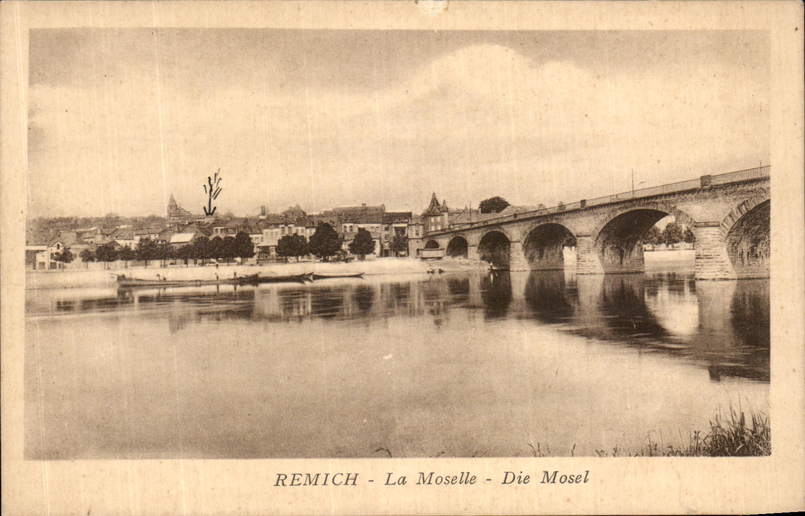 CPA Remich La Moselle Die Mosel 
