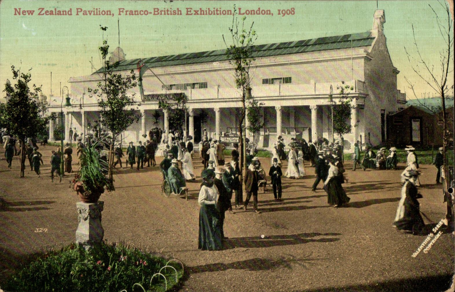 CPA New Zealand Pavilion Franco British Exhibition London 1908