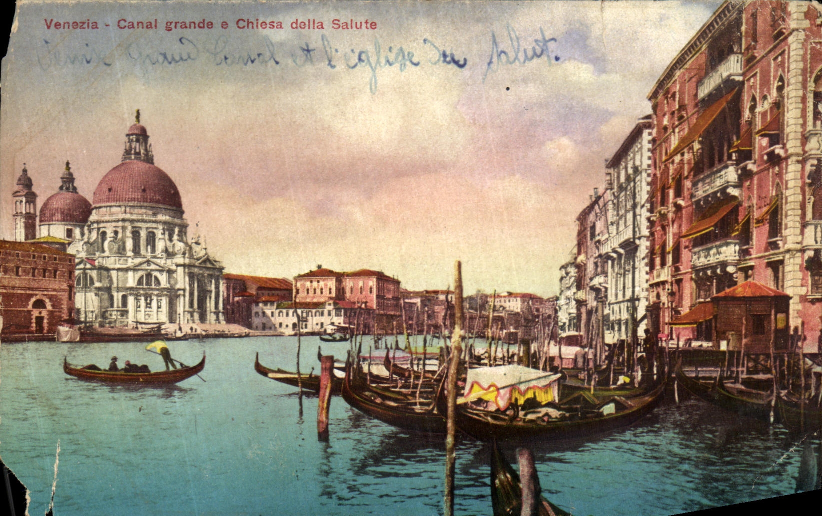 CPA Venezia Canal grande chiesa della Salute 