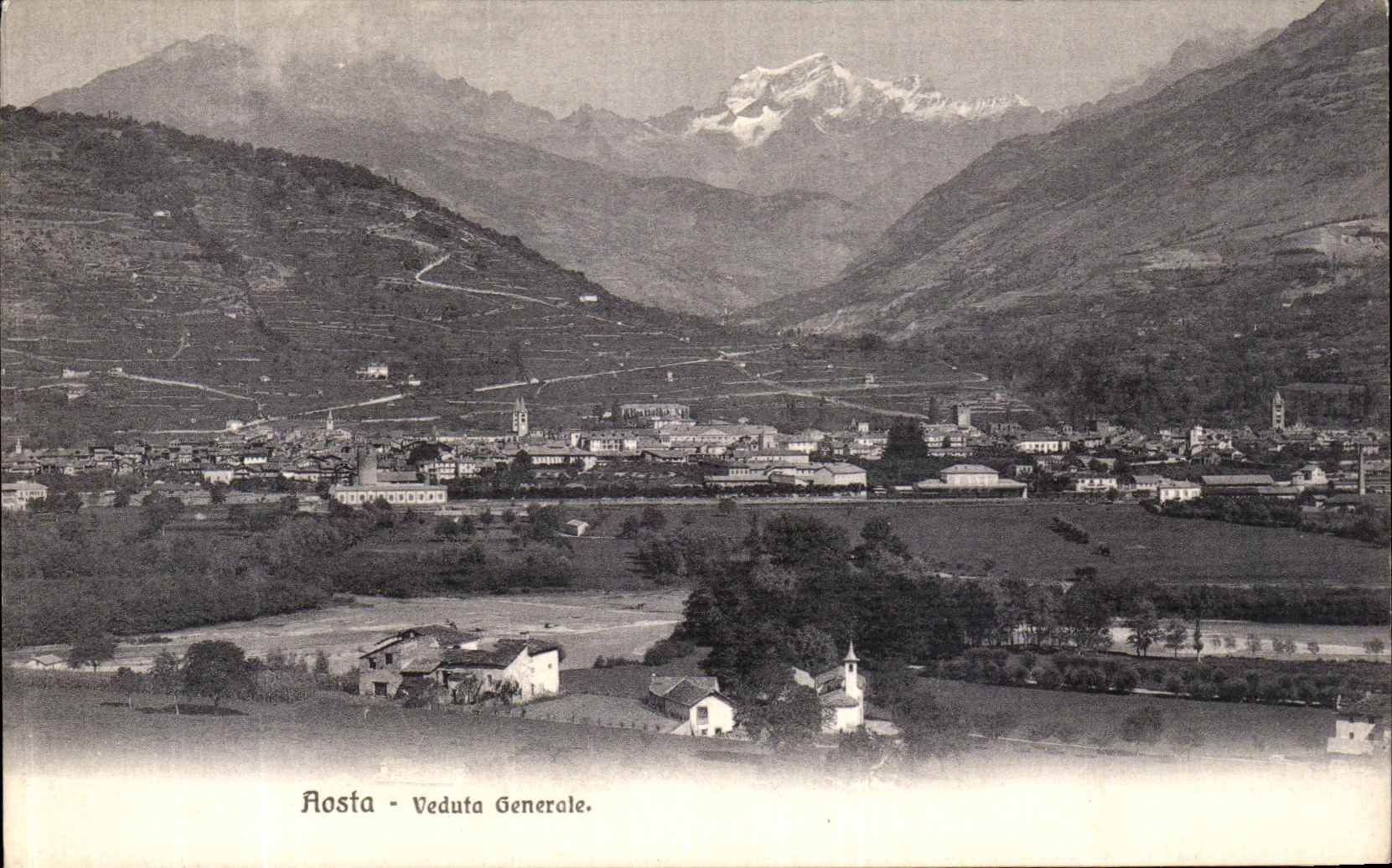 CPA Aosta Veduta Generale
