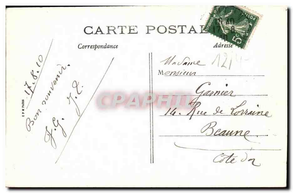 CPA Autun Porte Romain Saint Andre Enfants — Rückseite