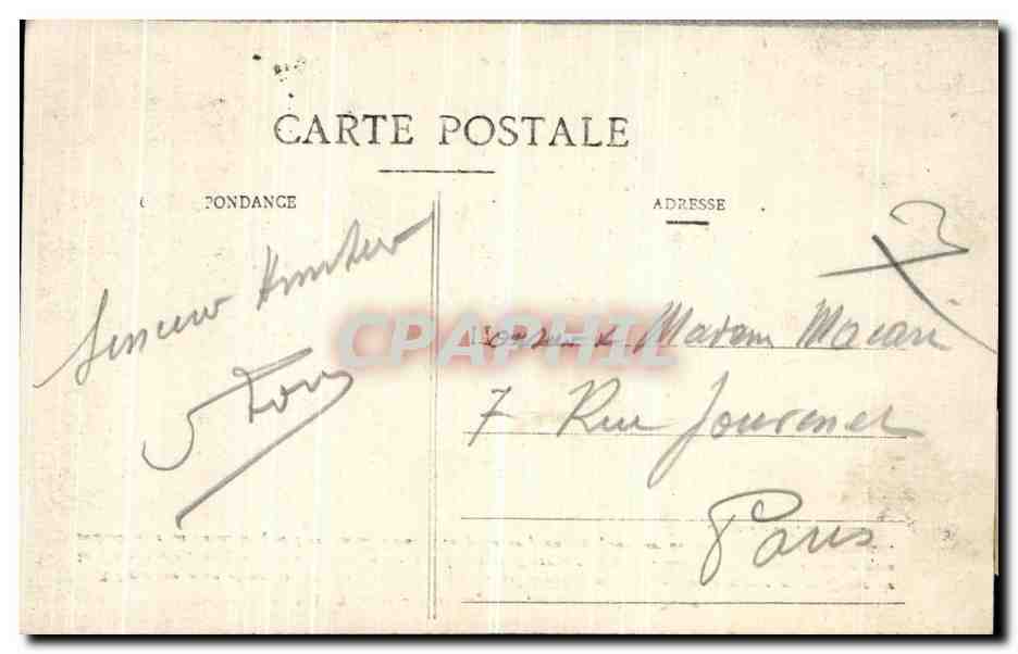 CPA Sens Vue generale Partie Sud Et ouest — Rückseite