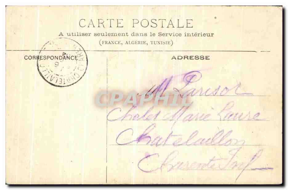 CPA Sens Abside du Nouvel Hotel de Ville — Rückseite