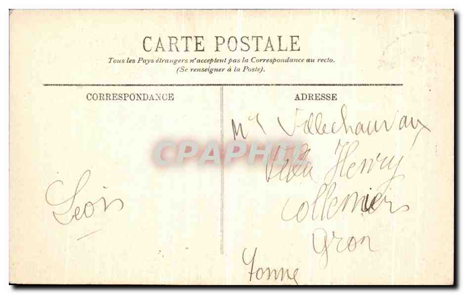 Sens — La Cathédrale — La Porte de Moïse — LL. — Verso