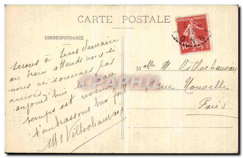 Sens — Nordseite der Kathedrale und Kapelle St-Jean (ältester Teil des Gebäudes) — Collection P.-R. S. — Rückseite