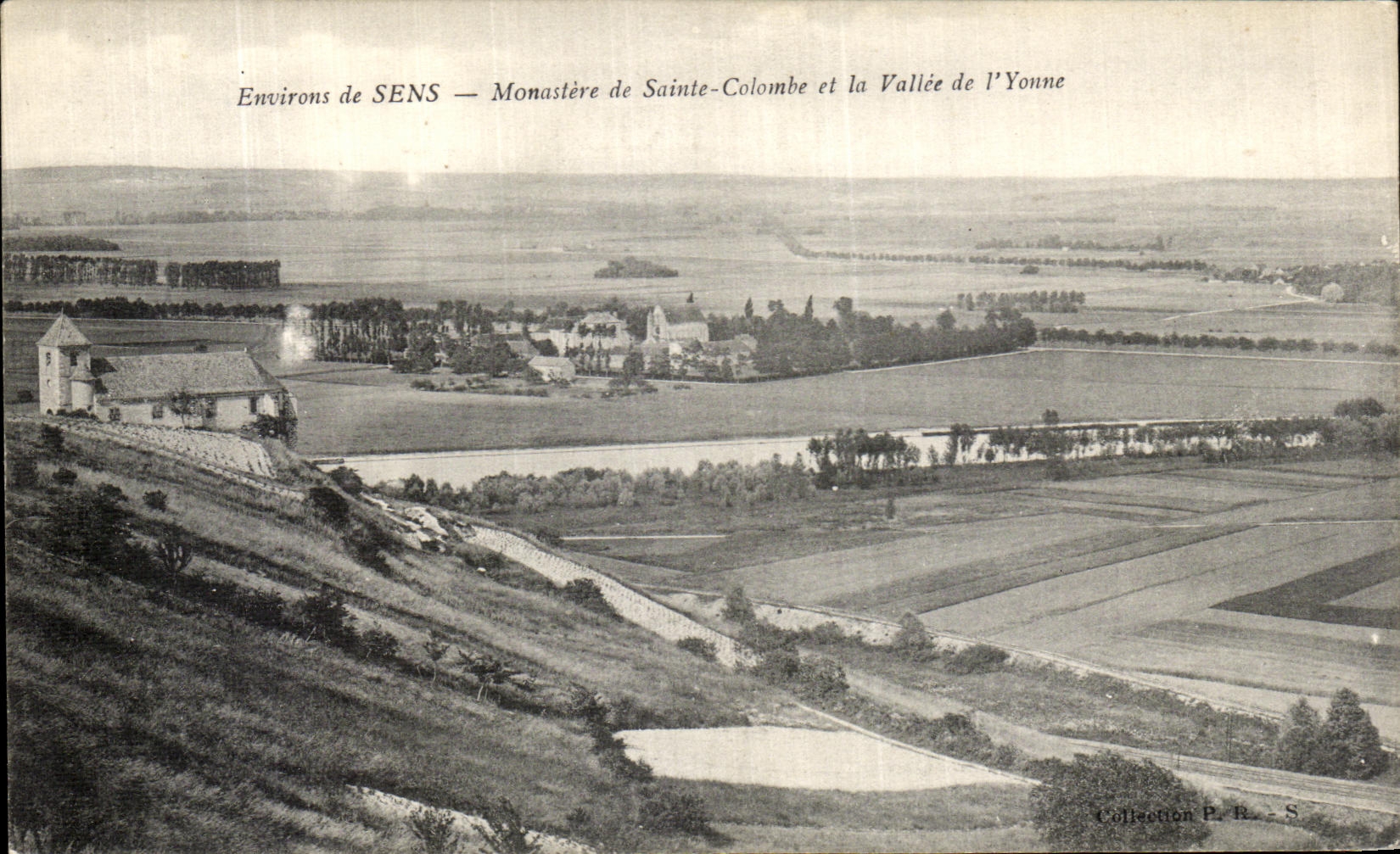 Environ de SENS — Monastère de Sainte-Colombe et la Vallée de l'Yonne — Collection P. R. S.