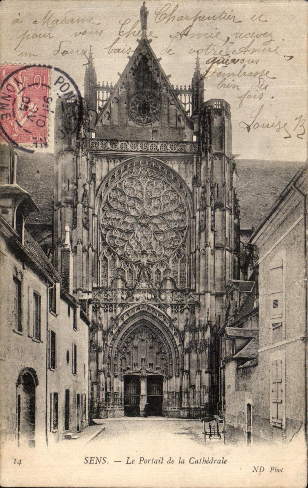SENS — Le Portail de la Cathédrale — ND Phot