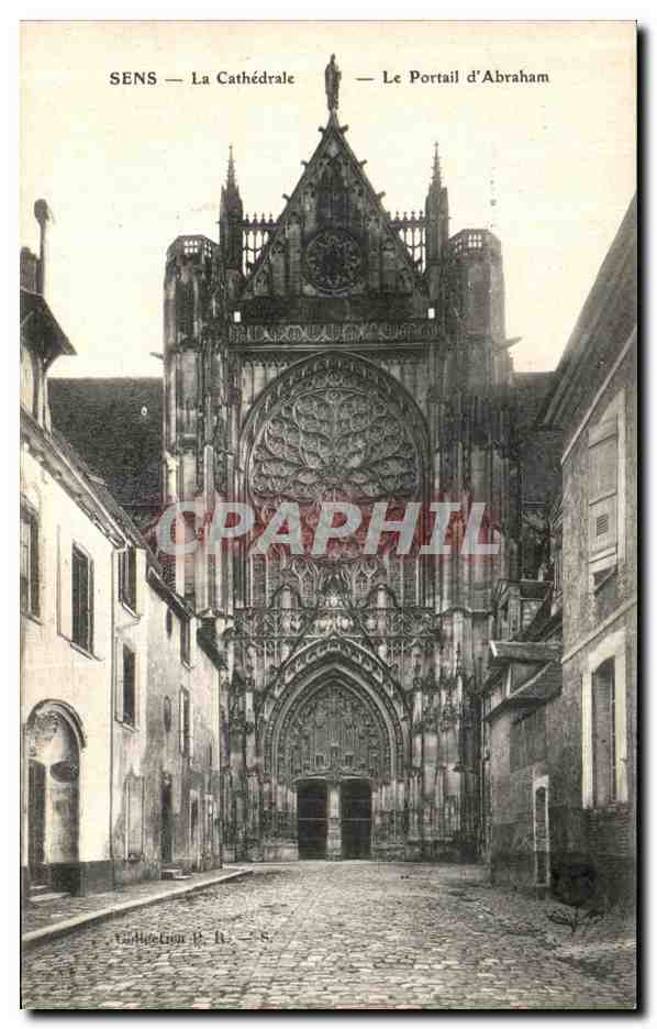 Sens — La Cathédrale — Le Portail d'Abraham