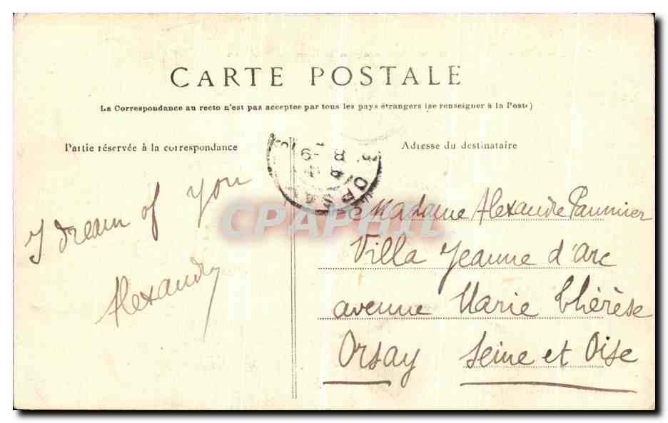 Sens — L'Ermitage de Saint-Bon, le Barrage et le Nouveau Robinson — Collection J. D. Sens — Verso