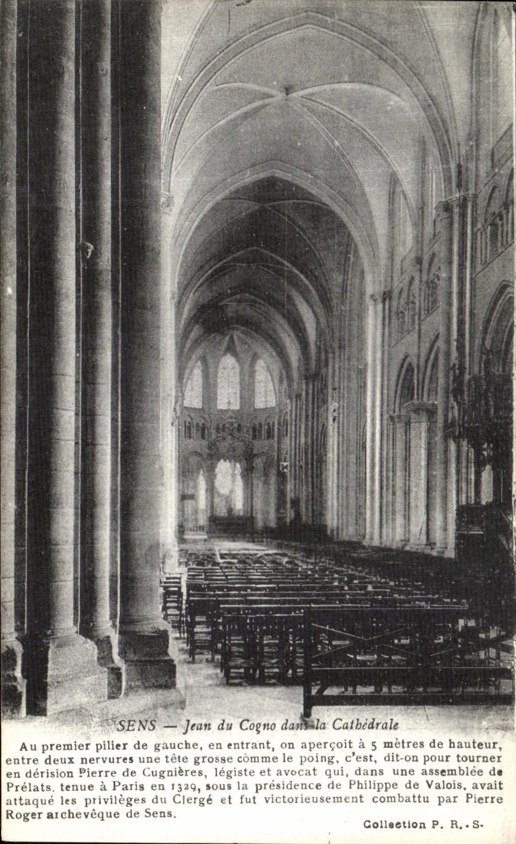 SENS — Jean du Cogno dans la Cathédrale — Collection P. R. S.