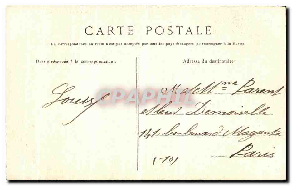 CPA Sens Portail d Abraham — Verso