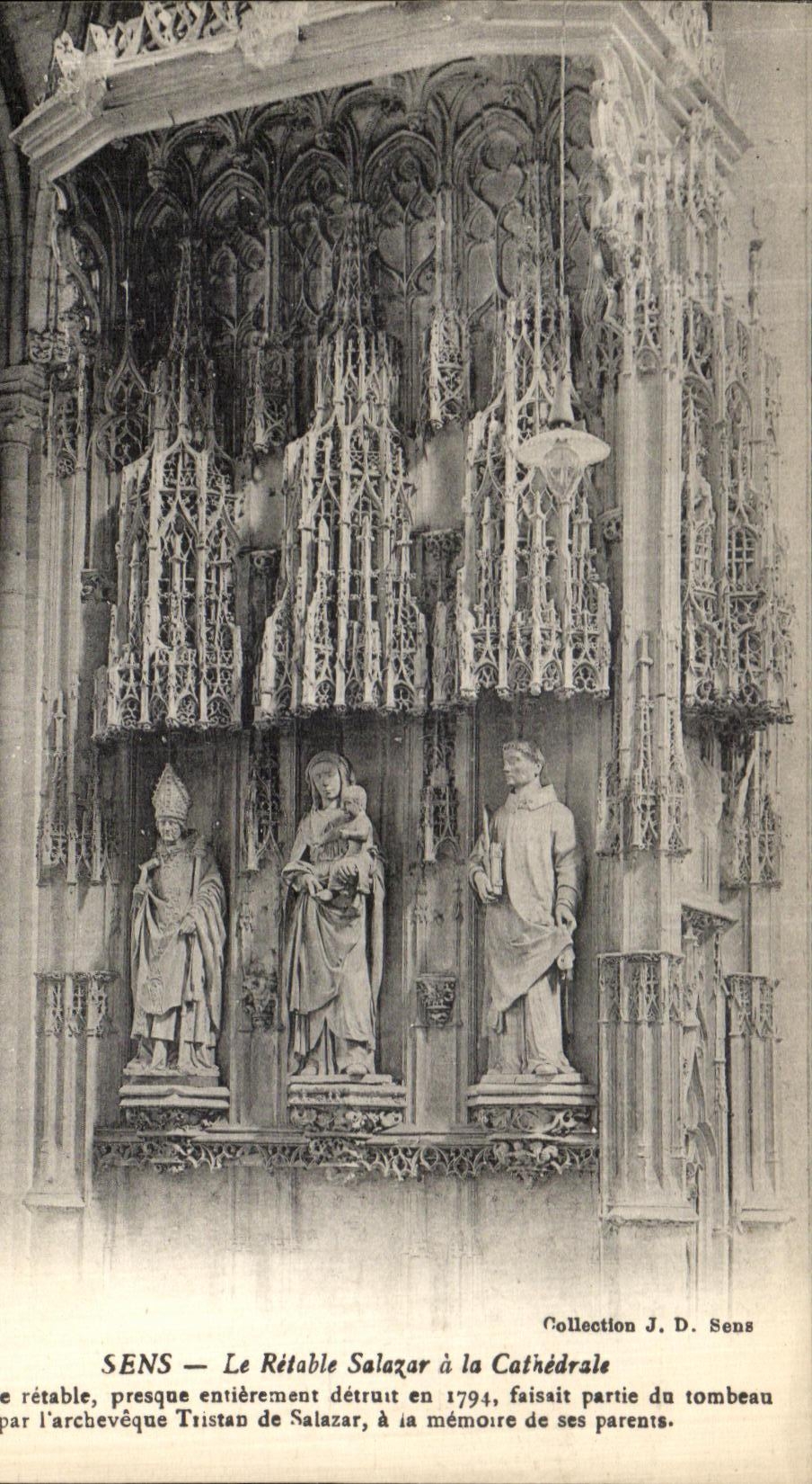 Sens — Le Rétable Salazar à la Cathédrale — Collection J. D. Sens