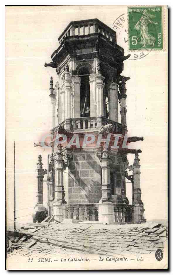 SENS — La Cathédrale — Le Campanile — LL.