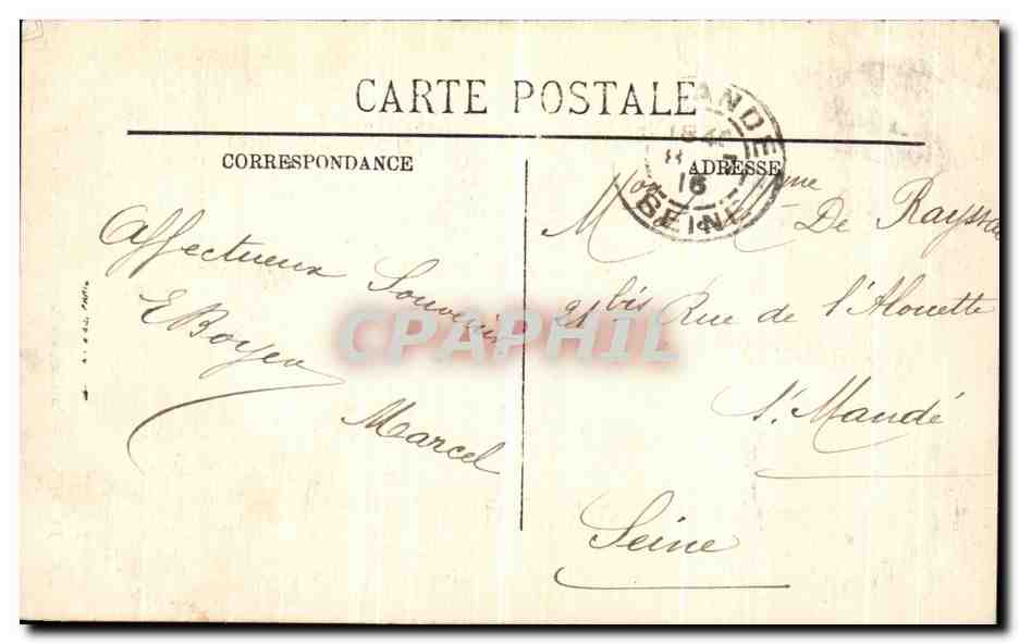 SENS — La Cathédrale — Le Campanile — LL. — Verso