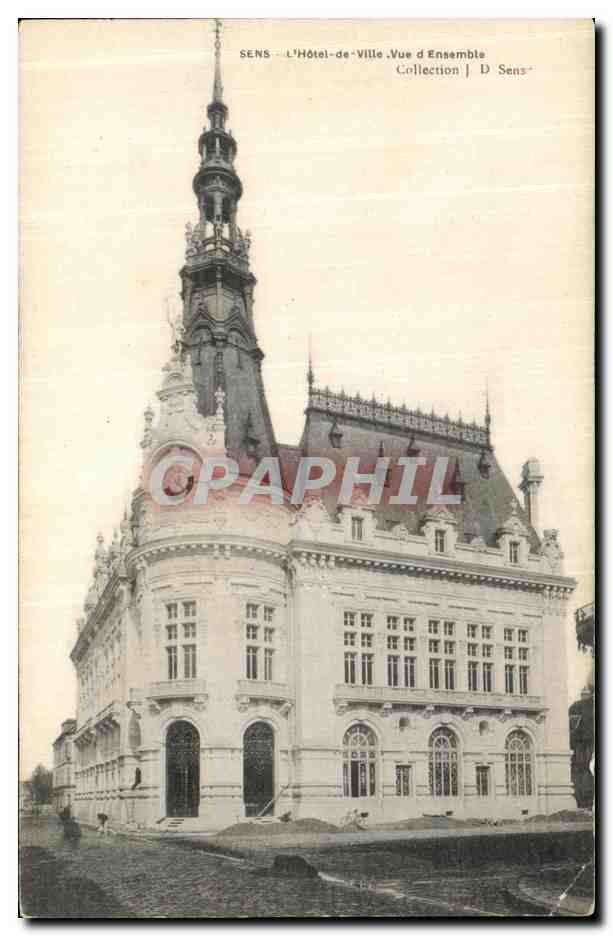Sens — L'Hôtel-de-Ville. Vue d'Ensemble — Collection D Sens