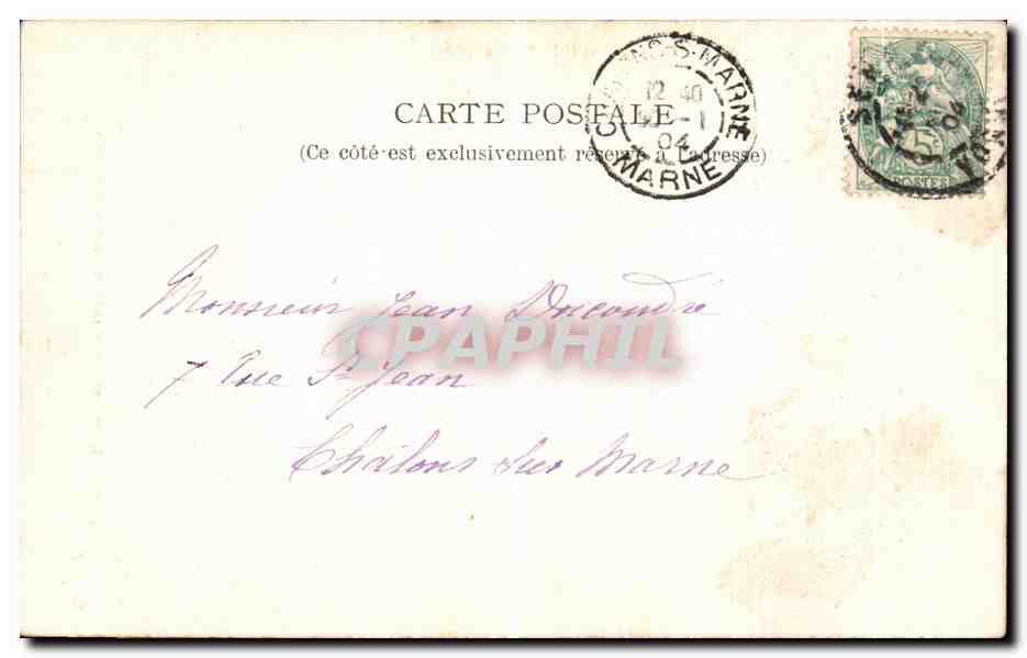 Sens — Rétable en pierre sculptée dans la Cathédrale — éditeur J.D. Royfou — Reverso