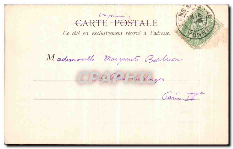 CPA Sens Pont sur l Yonne — Rückseite