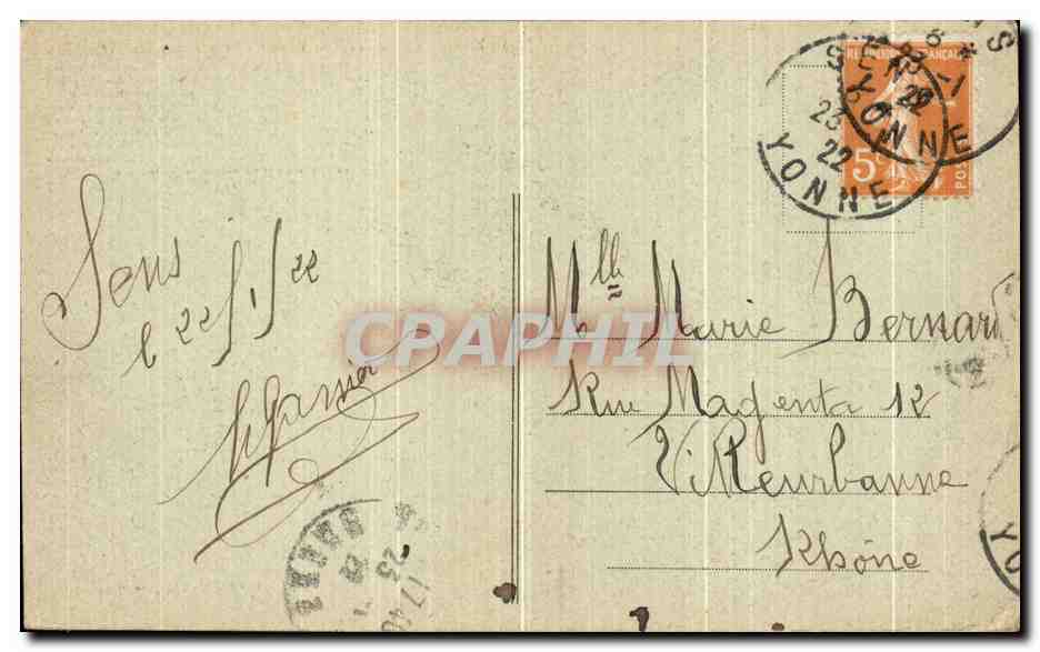 SENS (Yonne) - La Poterne et les anciennes Fortifications Gallo-Romaines — Collection P.D. Sens — Rückseite