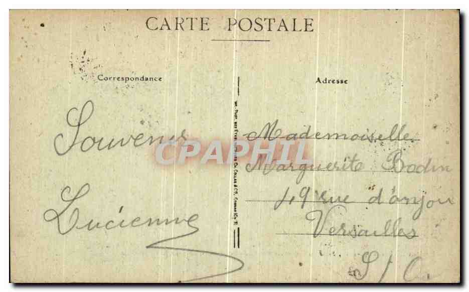 Sens — Les Grilles de l'Archevêché — Chef-d'œuvre de ferronnerie qui fermaient autrefois le Chœur de la Cathédrale — imp.-édit. Rocher, Sens — Verso