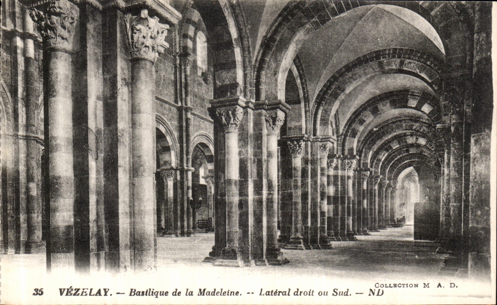 VÉZÉLAY. — Basilique de la Madeleine. — Latéral droit ou Sud. — ND