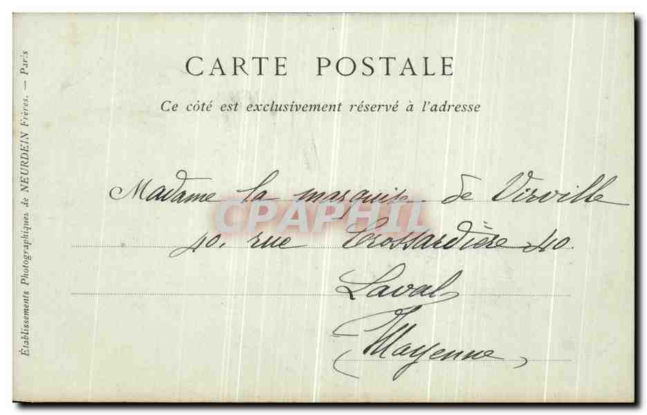 CPA Vezelay La Porte Neuve Vue Exterieure — Rückseite