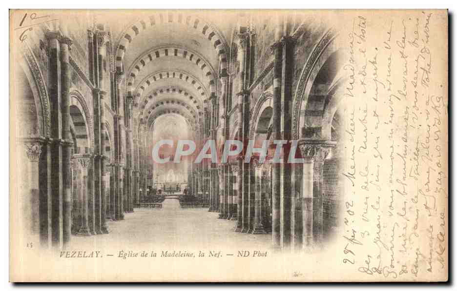 Vézelay — Église de la Madeleine, la Nef — ND Phot