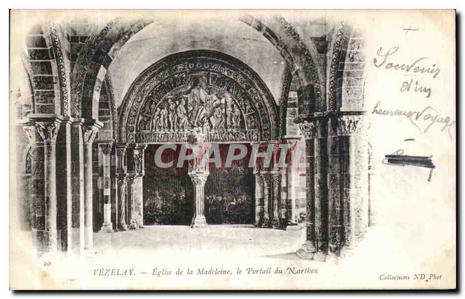 Vézelay — Iglesia de la Madeleine, el Portal del Norte