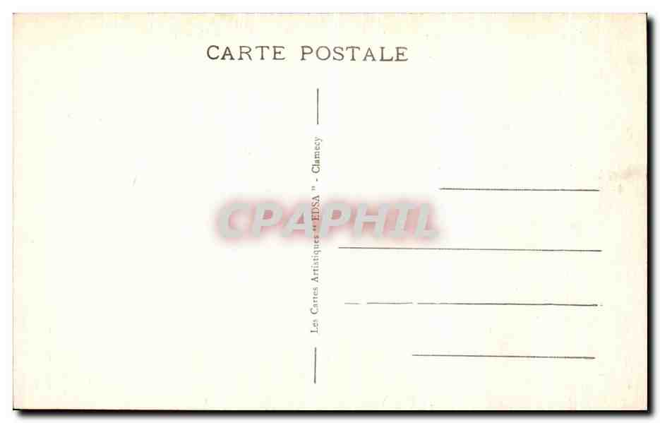 CPA Vezelay Vue Generale Cote de Clamecy — Verso