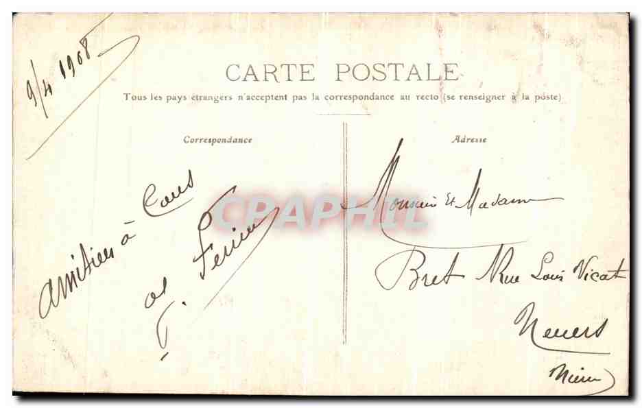 La Croix de la Cordelle — Vezelay — Polian, édit. Avallon — Rückseite