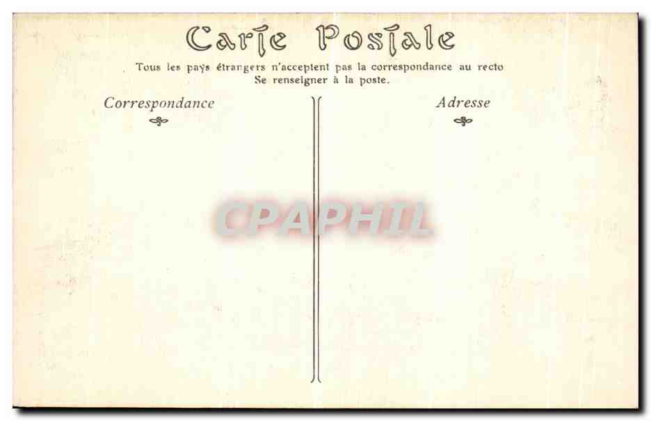 CPA Vezelay Eglise De La Madeleine Le portail de Narthex et de la Nef  — Verso